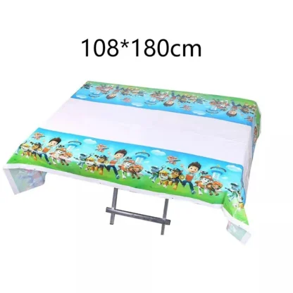 Fata de masa Paw Patrol (Patrula Catelusilor) 180x120 cm - imagine 2