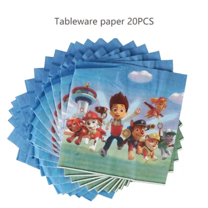 Set 10 servetele Paw Patrol (Patrula Catelusilor) - imagine 2