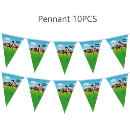 Set ghirlanda cu 10 stegulete Patrula Catelusilor - imagine 2