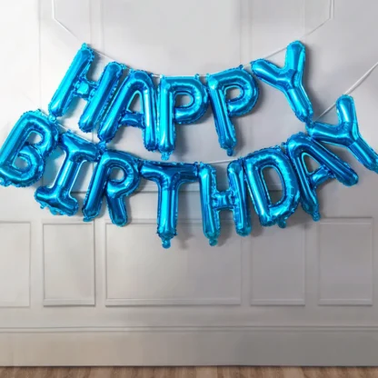 Set aranjament baloane litere Happy Birthday, 13 baloane - imagine 10