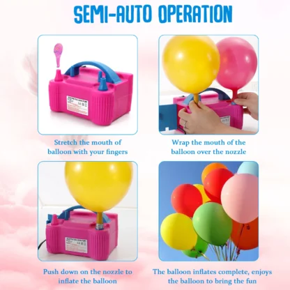 Pompa electrica pentru umflarea baloanelor - imagine 3
