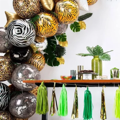 Balon animal print, sfera, 56 cm - imagine 8