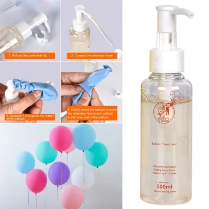 Gel pentru tratarea baloane latex umflate cu heliu, 100 ml - imagine 3