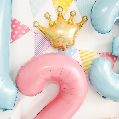 Baloane folie in forma de coronita, 30 cm - imagine 3