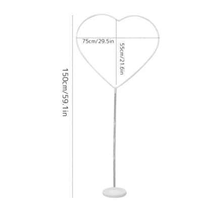 Suport cu inima pentru baloane, 1.5 m - imagine 5