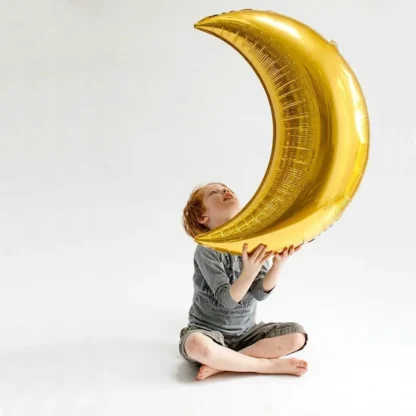 Baloane folie in forma de luna, 70 cm - imagine 7