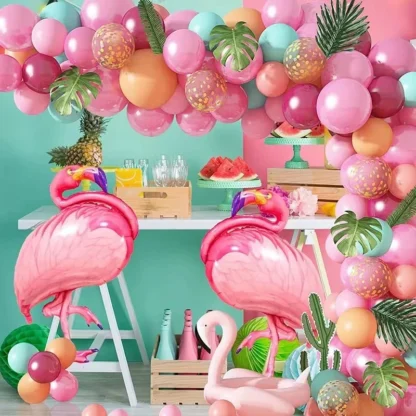 Balon figurina Flamingo 63,5 x 96 cm - imagine 2