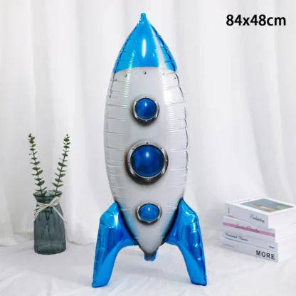 Balon figurina in forma de Racheta, 84 cm - imagine 2