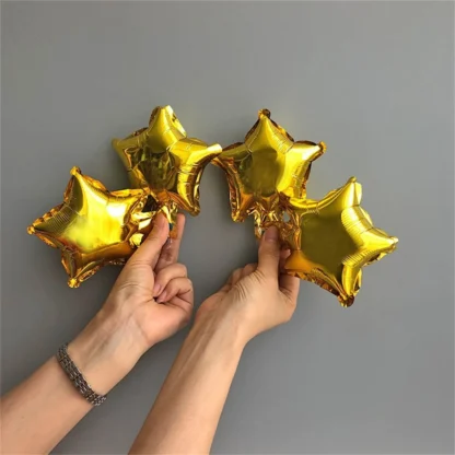 Baloane in forma de stelute, 12 cm - imagine 6