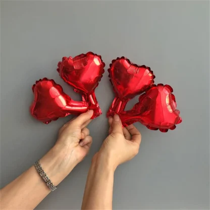 Baloane in forma de inimioare, 12 cm - imagine 9