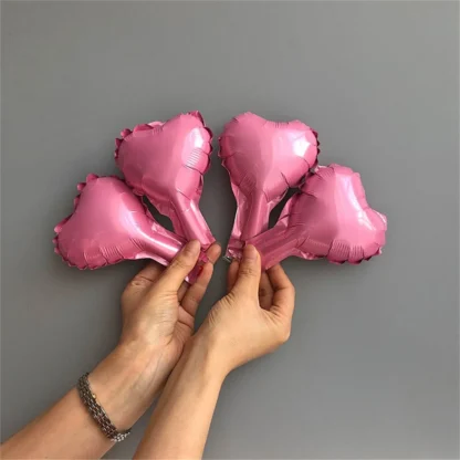 Baloane in forma de inimioare, 12 cm - imagine 5
