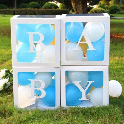 Set 4 cutii culoare alba, Baby - imagine 5