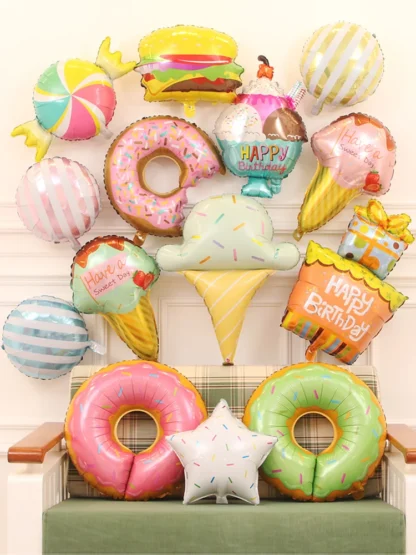 Balon folie minifigurina Hamburger, 30 cm - imagine 2