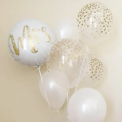 Balon folie Mrs., rotund, 45 cm - imagine 4
