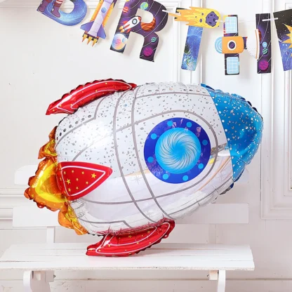 Balon folie figurina Racheta, 64 cm - imagine 4