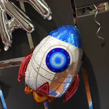 Balon folie figurina Racheta, 64 cm - imagine 3