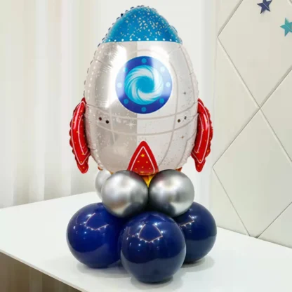 Balon folie figurina Racheta, 64 cm - imagine 2