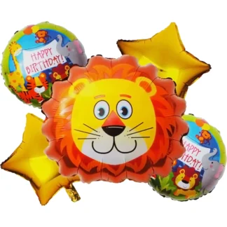 Set 5 baloane folie Leut, 58x53 cm