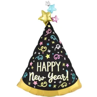 Balon figurina Brad Happy New Year 84x54 cm