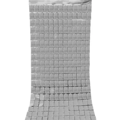 Perdele decorative, model cu patratele, 200 x 100 cm - imagine 5
