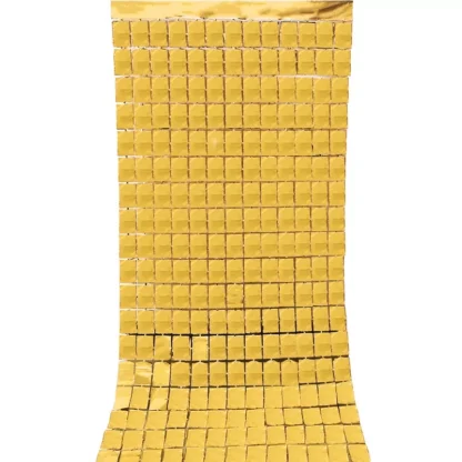 Perdele decorative, model cu patratele, 200 x 100 cm - imagine 6