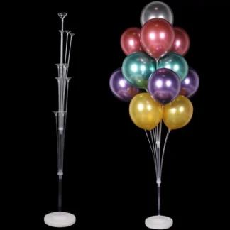 Suport cu 13 bete baloane folie si latex, 1.3 m
