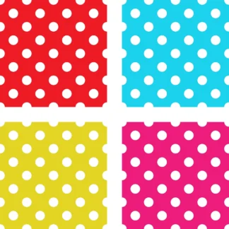 Set 10 servetele cu buline 33x33
