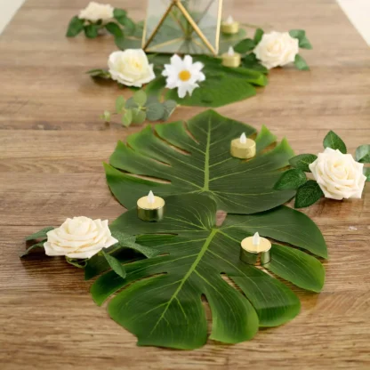 Frunze artificiale decorative, 24x20 cm, cod 1196 - imagine 2