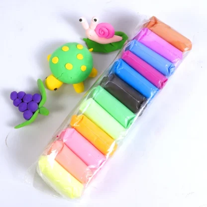 Plastilina pentru modelaj, 12 culori, 130 gr. - imagine 3