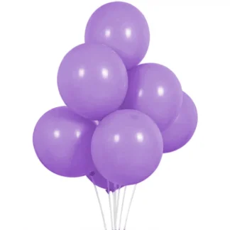 Set 10 baloane latex, Mov inchis, 12 cm, cod culoare #054