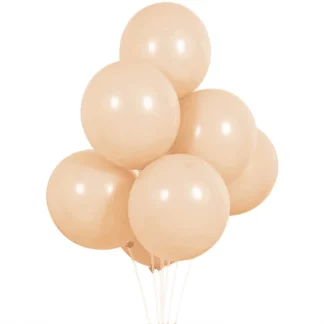 Set 10 baloane latex, Bej, 12 cm, cod culoare #021