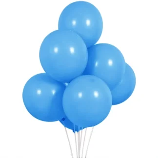 Baloane latex de 12 cm, Albastru deschis, 10 bucati, cod culoare #049