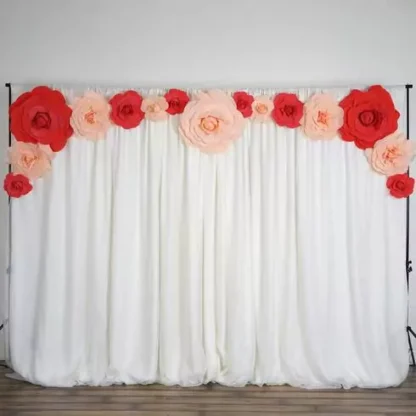 Floare artificiala decorativa, model Trandafir Roz, 30 cm - imagine 2