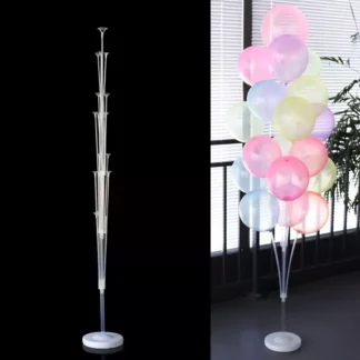 Suport cu 19 bete baloane folie si latex, 1.6 m