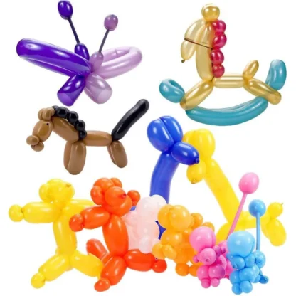 Set 10 baloane modelabile, culori mixte 100 cm - imagine 4