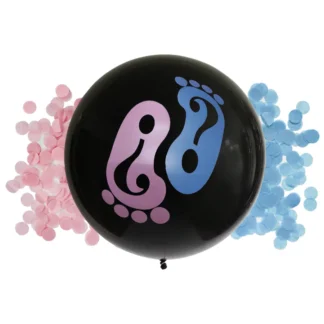 Balon latex Gender Reveal, model Picioruse, 60 cm