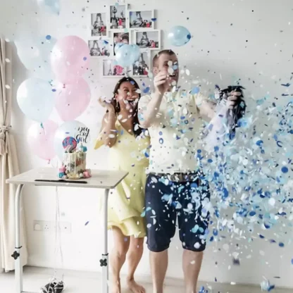 Balon latex Gender Reveal, 90 cm - imagine 2