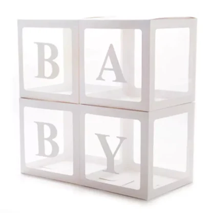 Set 4 cutii culoare alba, Baby - imagine 4