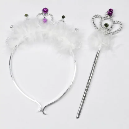 Set coronita Princess, alb
