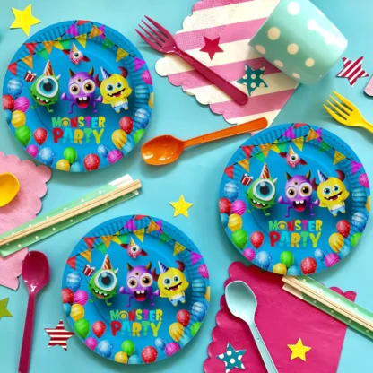 Set 6 farfurii Monsters Inc. - imagine 2