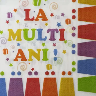 Set 20 servetele La Multi Ani
