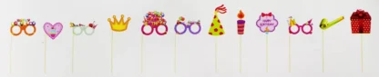 Set 12 propsuri Party multicolor, 1313 - imagine 2