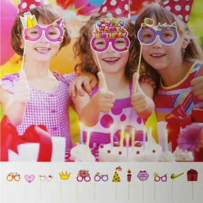 Set 12 propsuri Party multicolor, 1313