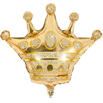 Balon folie Coronita aurie, 60 cm