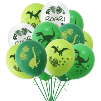 Set 6 baloane latex Dino Party, 30 cm