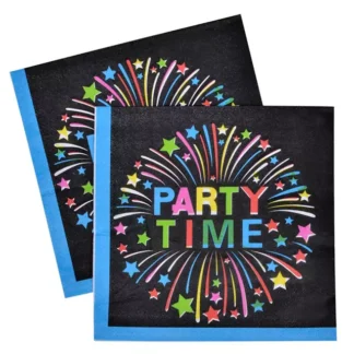 Set 20 servetele Party Time 33 x 33 cm