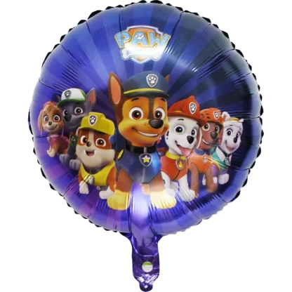 Balon folie Patrula Catelusilor, rotund, 45 cm