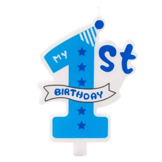 Lumanare My 1st birthday albastra