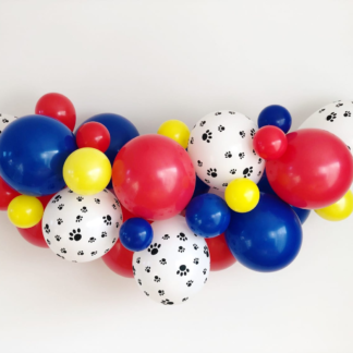 Set aranjament 33 baloane multicolore, cu labute