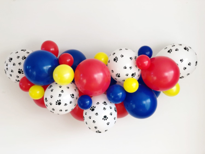 Set aranjament 33 baloane multicolore, cu labute